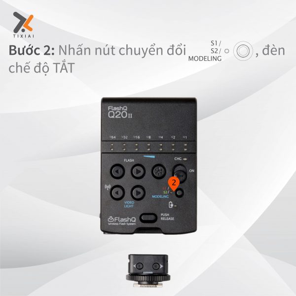cài đặt chế độ Flash cho đèn FlashQ Q20ii